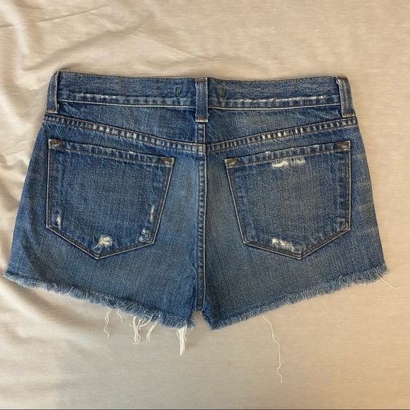 J BRAND Libra Cut Off Denim Shorts - Medium Blue, Size 27 - Picture 5 of 12